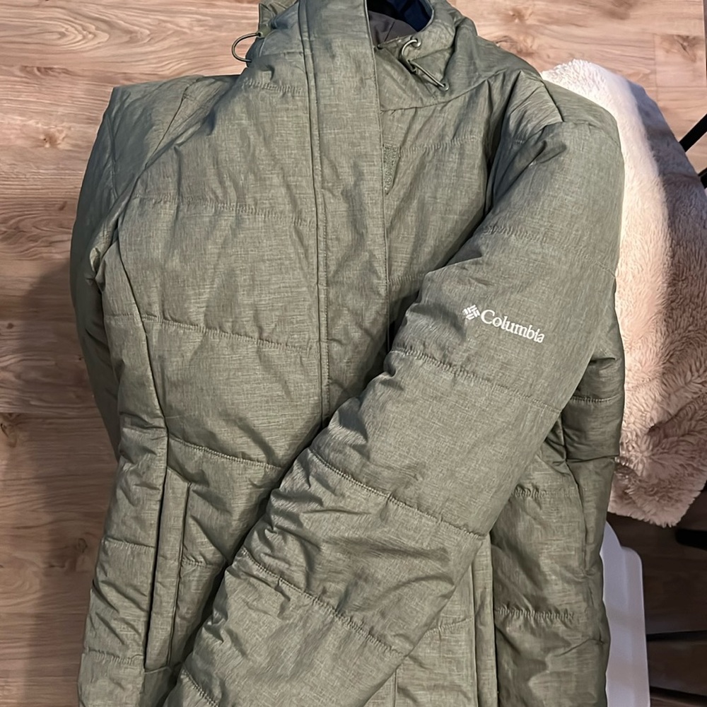 Heather Green Columbia Winter Coat